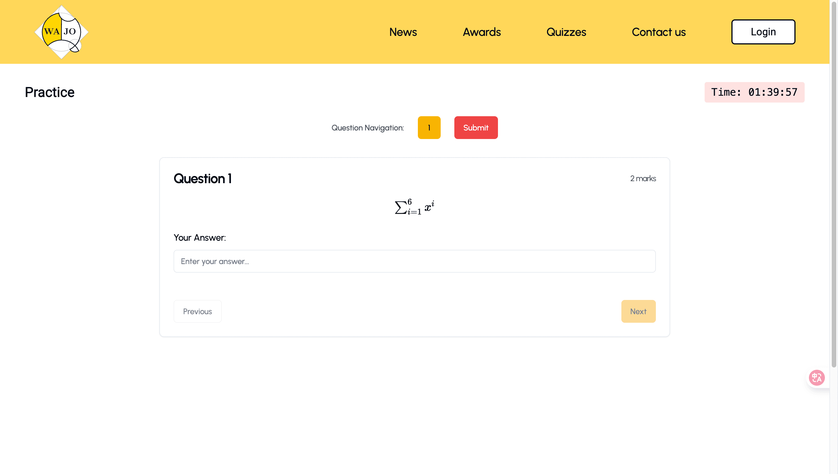 An image of the front page of WAJO